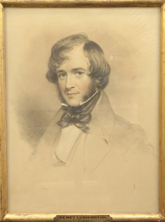 Eden Upton Eddis (1812-1901) Five portraits. 17.5 x 13in